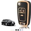 TOOMUME Cover Chiave Auto per Opel Vauxhall Corsa E D Adam Astra J Mokka X | Silicone Morbido, Antiurto, Anticaduta, Antigraffio, Custodia Protettiva Chiave per Insignia A Zafira C Meriva B, 3 Tasti