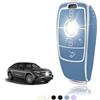 TOOMUME Cover Chiave TPU, Custodia Chiave Adatto per Mercedes Benz A/B/C/E/G/S Classe GLA GLC GLE GLK GLS CLA CLE CLS AMG E200 W177 W205 W213, Copri Chiavi Guscio Chiave Auto Telecomando - Smart Key