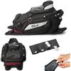 MOTO SPORT MONDO COMPATIBILE CON BMW R 1200 GS ADVENTURE BORSA DA SERBATOIO PER MOTO OJ M166+M115 SHARP 11,5 LT BORSELLO CON ATTACCO UNIVERSALE DI CINGHIE O MAGNETI TUTTO INCLUSO ZAINO NERO 22X35X15CM