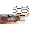 Lampa 04579 Racing Grill Griglia Esagono, Nero, 100 x 33 cm