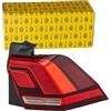 HELLA 2SD 012 519-041 Luce posteriore, LED, rosso, Sezione esterna/Sezione elevata ECE/CCC, per veicolo circolazione Sx/per veicolo circolazione Dx, Dx