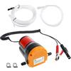 BOOMSTART Pompa per Cambio Olio 12V 60W, Pompa di Estrazione Fluido Diesel, Pompa di Aspirazione per Svuotamento e Trasferimento Carburante con Tubi per Barca, Tubi, Camion, RV, ATV