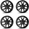 BORBET 4x Cerchi Borbet BY 8x18 ET45 5x108 black matt compatibile con Ford C-Max Edge Focus Galaxy Kuga Mondeo Mustang Mach-E Puma ST P
