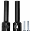 KIMISS Morsetti per Manubrio 25 Mm, Manubrio in Lega di Alluminio per Moto Riser per Manubrio Kit Adattatore per Morsetto di Montaggio Modifica Inserti per Riser Rotondi (2 Pezzi)(nero)