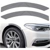 CGEAMDY 2 Pezzi Protezione Passaruota Auto, Sopracciglio per Parafanghi Protezione, Strisce Proteziones Sopracciglia Auto, Accessorio Universale Di Protezione Esterna per Automobili(Grigio)
