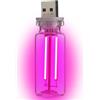 Generico Lampada USB di auto - luce notturna interna, LED TOUCT Control | Bulbo a forma di bottiglia decorativa, sorgente di luce automatica compatta, piccola lampada plug-in per illuminazione del cruscotto, v