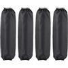 Aublinto Copertura ammortizzatore per moto, in nylon, colore nero, antiurto, universale, protezione per bicicletta, ATV, quad, moto, forcella anteriore, 35 cm
