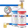 FixClima R134A Kit di Ricarica per Sistemi di Climatizzazione Automobilistici 1994-2016 - Gas Refrigerante 3in1 con Guarnizione di Tenuta e Manometro