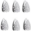 YoMaris Mini ganci per auto Bling per maschera, 6 pezzi mini gancio carino sul cruscotto per chiavi, maschera, auricolare, cavo di ricarica. (D'argento)