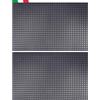 Cenni 32543 Set 2 Tappetini Auto in Gomma Rettangolari 43 x 29, Salva Moquette Made in Italy