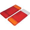 Yctze Coppia Copriobiettivo Fanale Posteriore Coppia Fanale Posteriore per Camion Alloggiamento Sinistro Destro Coperchio Rosso Ofor Range Bianco Ricambio per Iveco Eurocargo Daily
