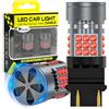 KaiDengZhe 3157 T25 LED Lampadina con Ventola, Senza Errori CANBUS 3000LM 28W Rosso 3157A 3157NA P27/7W LED per Luce di Retromarcia Luce di Marcia Diurna Indicatore di Direzione Luce di Stop 2 PZ