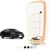TOOMUME Cover Chiave Auto per VW Passat B8 Skoda Kodiaq Karoq Seat Ateca | Silicone Morbido, Antiurto, Anticaduta, Antigraffio, Custodia Protettiva Chiave per T-Roc T-Cross Tiguan Polo Superb Fabia