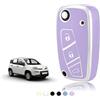 TOOMUME Cover Chiave Auto per Fiat Panda Grande Punto Lancia Ypsilon Musa | Silicone Morbido, Antiurto, Anticaduta, Antigraffio, Custodia Protettiva Chiave per Citroen Nemo Qubo Ducato Fiorino Stilo
