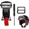 Generic Kit con anelli di frantumazione rapidi per caschi da moto, kit loop a rilascio rapido per caschi da moto | cinghia a sgancio rapido doppia clip sicura con sgancio rapido, nastri a scatto