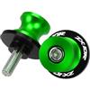 YUTUJBKM nottolini cavalletto moto Per ZX10R 2010-2020 2021 2022 2023 ZX-10R M8 Accessori Per Moto In Alluminio CNC, Viti Per Supporto Supporto Forcellone(8MM-Green)