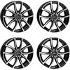Autec 4 cerchioni VIDRON 7.0x17 ET42 5x108 nero lucido compatibile con Peugeot 3008 508 308 Partner Rifter 5008 408 Expert Traveller
