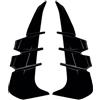 GYAHJSXC Accessori Corpo Adesivi Per Paraurti Anteriore Spoiler Laterali Prese D'aria Copertura In ABS Per Toyota GR86 Per Subaru BRZ 2022+(Gloss Black)