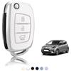 TOOMUME Cover Chiave Auto per Hyundai i10 i20 ix35 ix20 Tucson Santa Fe | Silicone Morbido, Antiurto, Anticaduta, Antigraffio, Custodia Protettiva Chiave per i40 i30 Bayon Ioniq Kona Sonata, Flip L