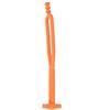 Tbest Supporto Laterale in Gomma per Batteria, Accessorio per Montaggio Motocicletta Adatto per 14-19 (Arancione)