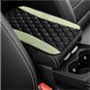 Dickno Cuscino per console centrale auto, universale, in pelle, impermeabile, copertura per bracciolo del sedile dell'auto, confortevole, accessorio decorativo per interni dell'auto, accessorio per la