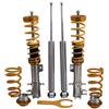 maXpeedingrods 4 Sospensioni Regolabile Ammortizzatori Coilover Accessori Auto Assettato per Fiat Grande Punto 1.2, 1.4, 16V 1.3D, 1.4T-, 1.9D 05-2012 (199), Oro