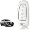 TOOMUME Cover Chiave Auto per Hyundai Tucson NX4 Santa Fe Cruz Sonata DN8 | Silicone Morbido, Antiurto, Anticaduta, Antigraffio, Custodia Protettiva Chiave per Ioniq 5 Grandeur Palisade, 4 Tasti