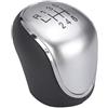 WXJWX0211 6 Leva del pomello cambio for auto for Ford for Grand C-Max for Focus for Mk2 for Mazda BT50 for Galaxy Mk3 Mk4 for Kuga for Mondeo for S-Max for Transit for Tourneo(Silver)