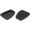LZBZHB Copertura Pedali 2 Pezzi Copri Pedale Freno Frizione In Gomma Nera Per Nissan Per Qashqai 2007 2008 2009 2010 2011 2012 2013 2014 2015 2016 Copri Pedale Frizione
