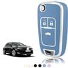 TOOMUME Cover Chiave Auto per Opel Vauxhall Corsa E D Adam Astra J Mokka X | Silicone Morbido, Antiurto, Anticaduta, Antigraffio, Custodia Protettiva Chiave per Insignia A Zafira C Meriva B, 3 Tasti