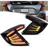 VLAND Motor VLAND Fari Posteriori LED per Honda Civic 10 Hatchback Type R 2016-2021 [Non per coupé e berlina], con display dinamico