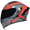 Woljay Casco Moto Modulare Integrato apribile Parasole caschi Doppia Visiera per uomo donna Scooter Adulto DOT ECER22-05