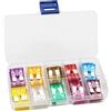 Adunsiaoto Kit Assortimento Fusibili Standard Auto, Standard Lama Fusibili Assortimento Kit Fusibilis Estrattore, Fusibili-Auto Assortiti Kit Per Auto/Camper, Standard Fusibili Automotive Fuse Auto
