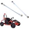 Luocute 1 Paio di Tiranti per Albero dello Sterzo con Foro da 275 Mm e 8 Mm, Giunto Sferico in Acciaio per Mini Bici Go Kart ATV Quad Drift Trike