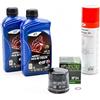 Gazoobike Kit di manutenzione cambio olio standard per HONDA FORZA 300 dal 2013 al 2021 - E.LF MOTO 4 MAXI TECH 10w30 2L