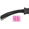 Tbest o Cablaggio Ventola Mk3, Resistenza Riscaldatore, Resistenza Ventola Clio 3 Connettore Cablaggio Resistenza Motore Ventola per Clio Grandtour 0510 7701209803