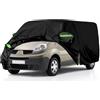 Opaltool Telo Copriautoda da Esterno Adatto a Renault Trafic 2010-2023 LWB | Copertura Completa per Auto con Cerniera Della Porta, Serratura e Bande Antivento per la Protezione da Sole, Neve e Polvere