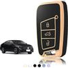 TOOMUME Cover Chiave Auto per VW Passat B8 Skoda Kodiaq Karoq Seat Ateca | Silicone Morbido, Antiurto, Anticaduta, Antigraffio, Custodia Protettiva Chiave per T-Roc T-Cross Tiguan Polo Superb Fabia