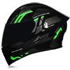 Woljay Casco Moto Modulare Integrato apribile Parasole caschi Doppia Visiera per uomo donna Scooter Adulto DOT ECER22-05