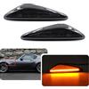 njssjd LED Indicatore Laterale Ripetitore Luci per Mazda MX-5 ND 6 Atenza GH 5 👇y CW RX-8 F.iat 124 Spider Anteriore Ambra Led Indicatori di Direzione Lampeggiante Lampada Fumo Lente