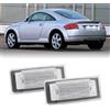 njssjd Luci Targa LED Luci Targa Posteriori Compatibile con A.udi TT 8N 1998-2006 Xenon White Can-bus Error Free Luci Targa