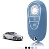 TOOMUME Cover Chiave TPU, Custodia Chiave Adatto per Mercedes Benz C/E/G/S Classe W223 W206 S300 S350 S400 S450 S350L S400L S450L S500L Maybach, Copri Chiavi Guscio Chiave Auto Telecomando - Smart Key