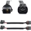 njssjd 2 x P13W/12277 maschio a PS24W/H16-EU/PSX24W femmina presa fendinebbia retrofit cablaggio connettore treccia kit di conversione per C-hevrolet C-amaro 2010-2013