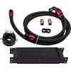 maXpeedingrods Radiatore olio 13 serie AN10 universale | motore radiatore olio 3/4 UNF16 kit tubi nero