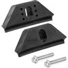 Generic Kit di fissaggio della batteria del morsetto di base, 2 morsetti di tenuta della batteria dell'auto e 2 bulloni in acciaio inossidabile Accessori per auto Kit di tenuta della batteria compatibile con