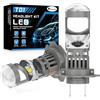 KaiDengZhe H7 LED Lampadina per Fari con Lente Mini Proiettore Risolve il Problema Dell'astigmatismo, 2 PZ 80W 32000LM 6500K H7 LED più Luminosa all'800% Lampadine per Fari Hi/Lo Kit di Conversione