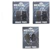 MEXITAL Pastiglie freno Semi-metallico Anteriori + Posteriore per ZR400 Zephyr G (97-01) ZZ-R 400 (ZX400N) (93-99) ZX600E Ninja ZX6 ZZR600 (93-07) ZX6R (ZX600F) (94-97) ZX-9R Ninja (94-95)