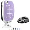 TOOMUME Cover Chiave Auto per Hyundai i10 i20 ix35 ix20 Tucson Santa Fe | Silicone Morbido, Antiurto, Anticaduta, Antigraffio, Custodia Protettiva Chiave per i40 i30 Bayon Ioniq Kona Sonata, Flip L