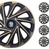 Sparco Spc1480Gdbk Set Copricerchi 4 Pezzi Varese 14 Pollici Oro/Nero