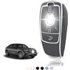 TOOMUME Cover Chiave TPU, Custodia Chiave Adatto per Mercedes Benz A/B/C/E/G/S Classe GLA GLC GLE GLK GLS CLA CLE CLS AMG E200 W177 W205 W213, Copri Chiavi Guscio Chiave Auto Telecomando - Smart Key